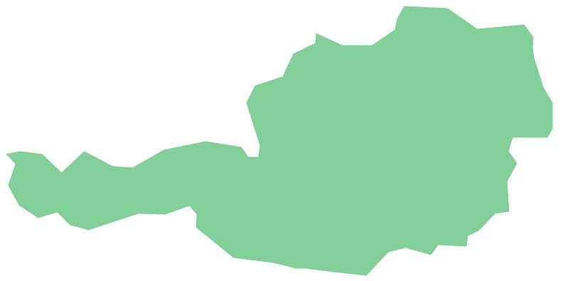 오스트리아 벡터 지도