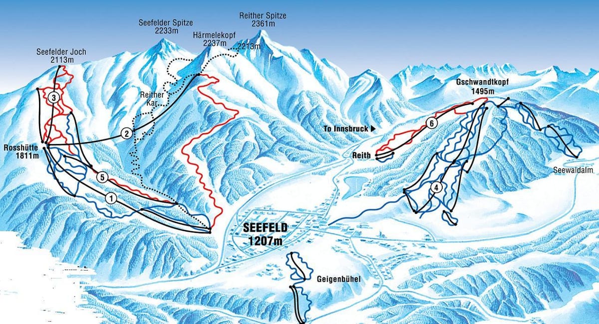 지도 seefeld 오스트리아