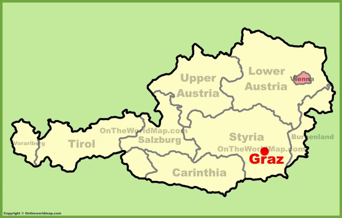 지도 그라츠 오스트리아