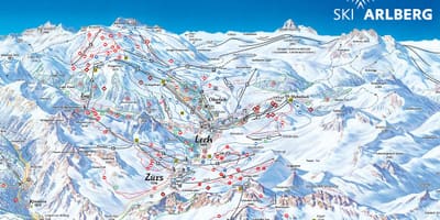 지도 arlberg 오스트리아