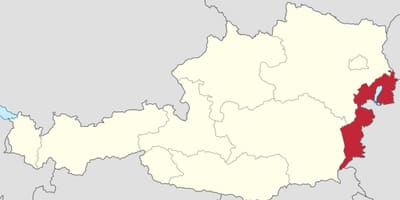지도 burgenland 오스트리아